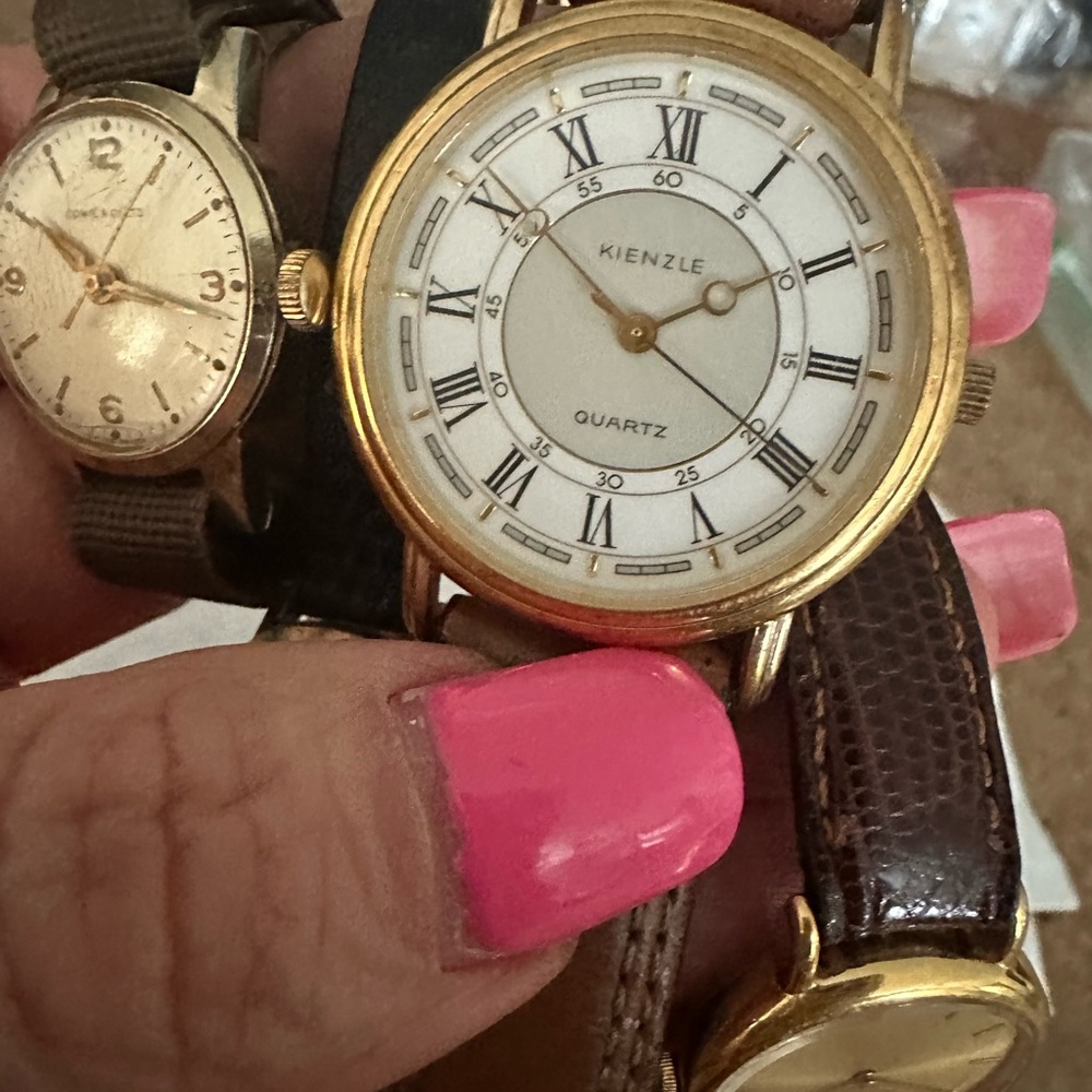 Kienzle Gold-Tone Quartz Watch with Roman Dial
